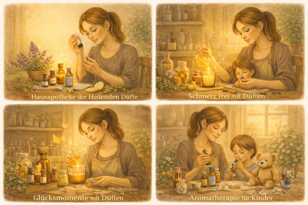 Glücksmomente mit der Hausabpotheke, schmerzfrei Düfte und kinder