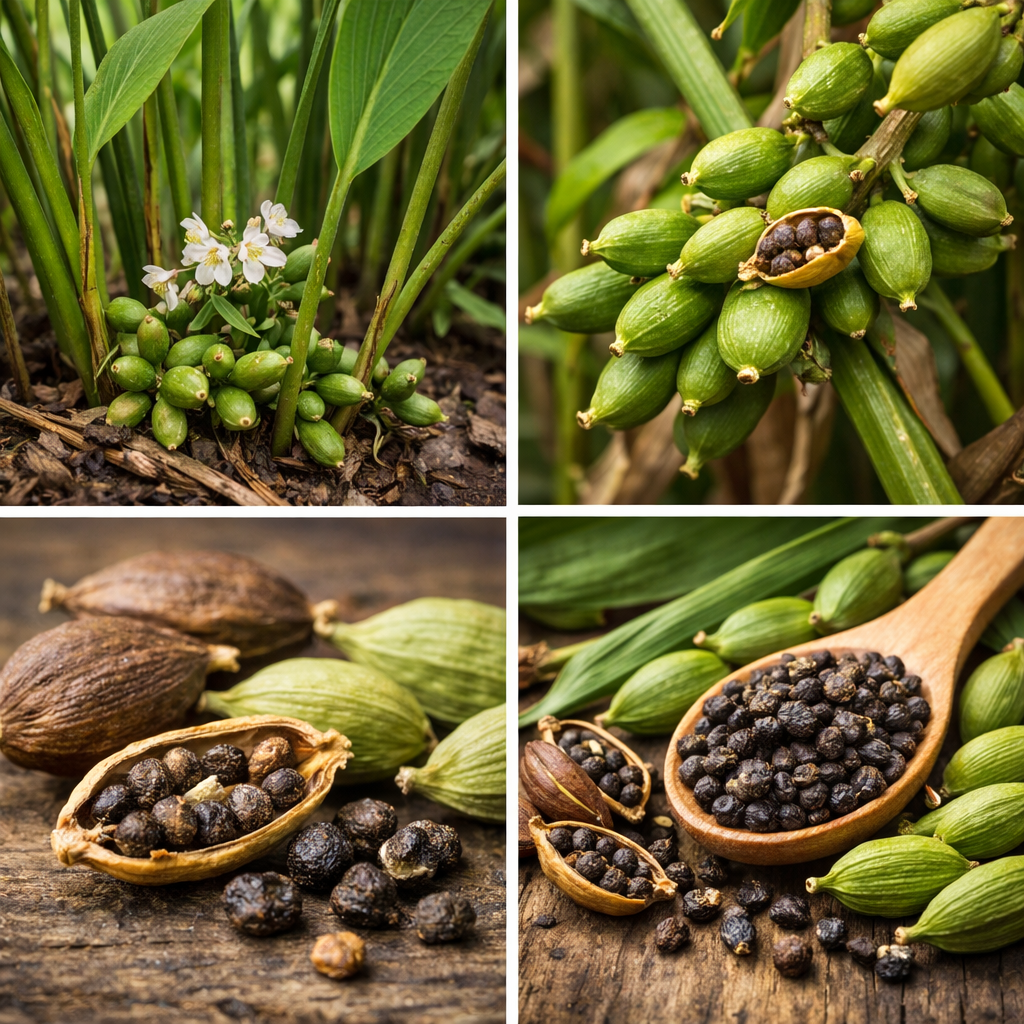 Kardamom und Samen