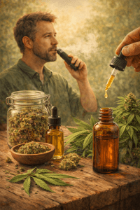 Cannabis rauchen oder Tropfen
